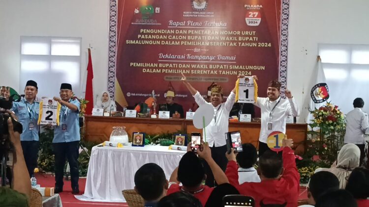 Pilkada Simalungun 2024, RHS - Azi Nomor 1 Anton - Benny Nomor 2