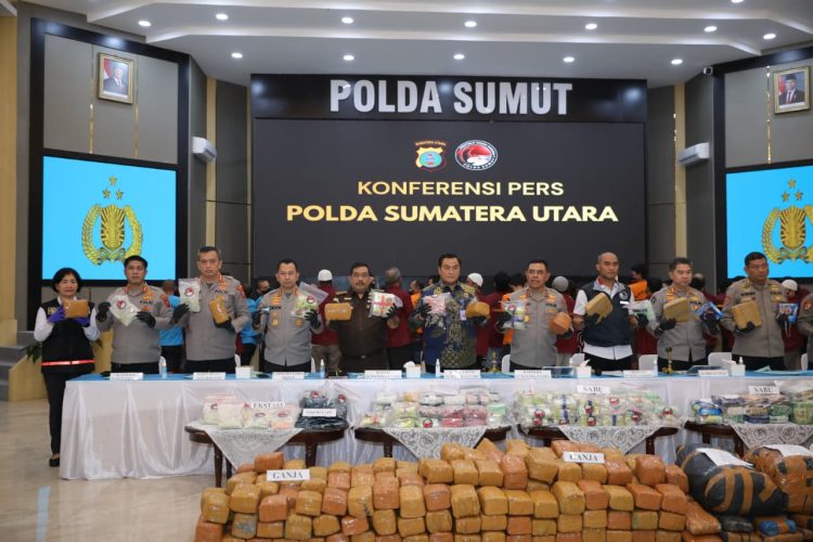 Peran Sentral Polrestabes Medan Warnai Pengungkapan 923 Kasus Narkoba Sumut