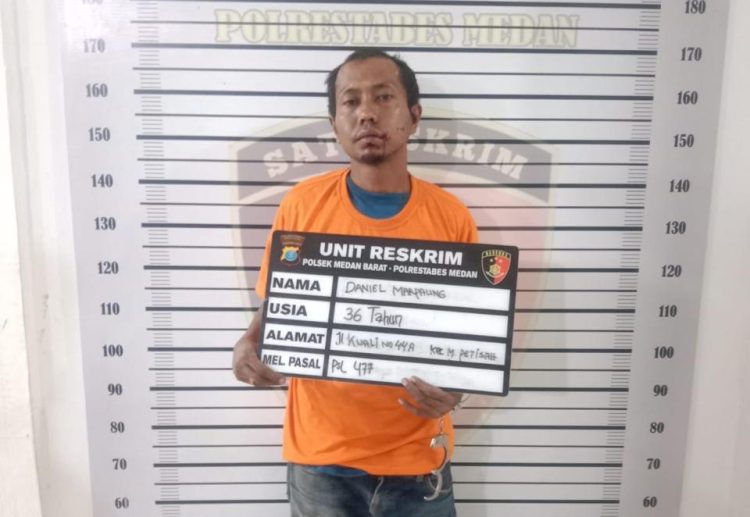 Polsek Medan Barat Ringkus Satu Pelaku Pencurian di Gudang Perabot, Dua Rekan Lain Masih Diburu