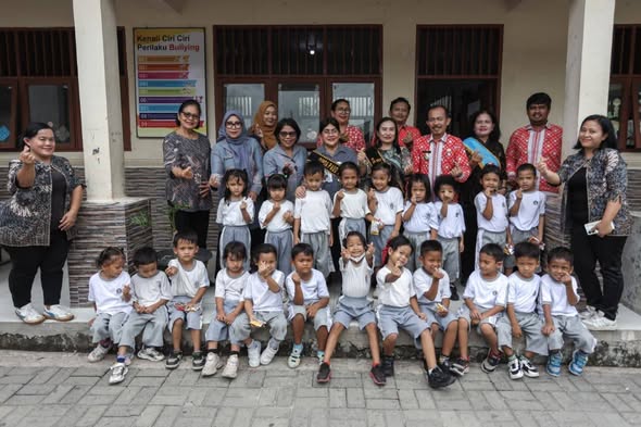 Bunda PAUD Pematangsiantar Ny Liswati Wesly Silalahi Kunjungi Sejumlah PAUD, Dorong Anak-anak Tumbuh Cerdas dan Sehat