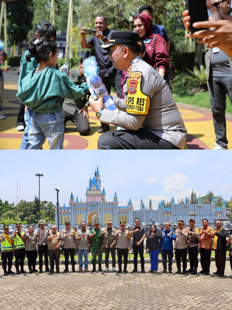 Berbagi Senyum dengan Anak-anak, Kapolrestabes Medan Pastikan Wisata Tetap Aman