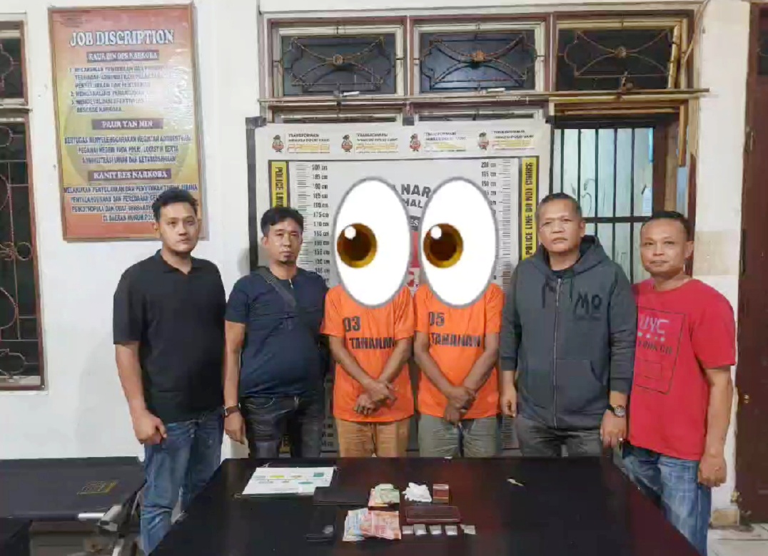 Dua Pengedar Sabu 4,6 Gram Ditangkap di Warung Tuak Eks Lokalisasi Bukit Maraja