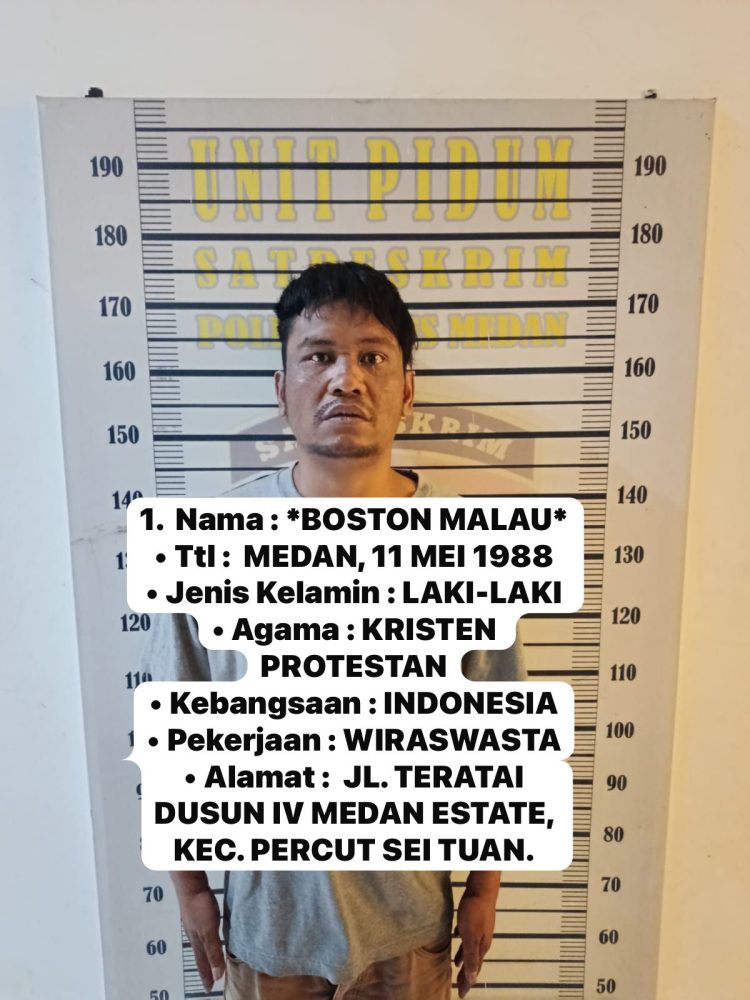 Polisi Tangkap Pencuri Motor di Medan Estate, Komplotan Masih Diburu