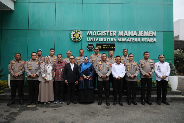 Polda Sumut dan USU Resmikan Pusat Studi Kepolisian, Kapolrestabes Medan Hadir Mendukung Penguatan SDM Polri