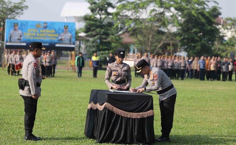 Deklarasi dan Penandatanganan Jadi Simbol Persatuan di Apel Akbar Sabuk Kamtibmas