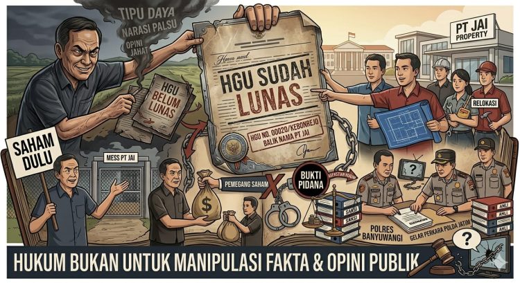 Terkuak! Trijono Soegandhi Diduga Putarbalikkan Fakta Transaksi HGU yang Sudah Lunas