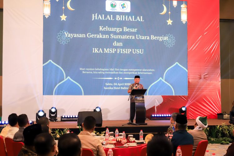 Wali Kota Pematangsiantar Hadiri Halal Bihalal Yayasan Gerakan Sumut Bergiat dan IKA MSP FISIP USU