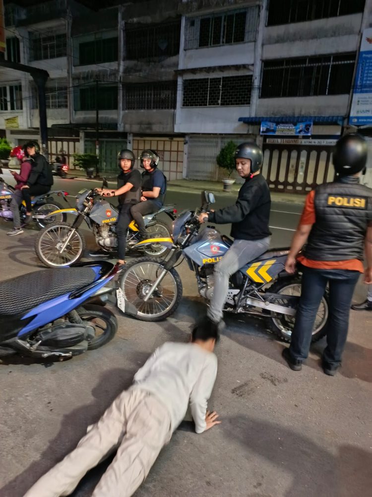 Patroli Hingga Subuh, Timsus Dayok Mirah Polres Pematangsiantar Tertibkan Knalpot Brong dan Antisipasi Aksi 3C