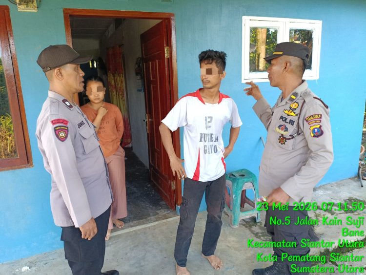 Respon Cepat Polsek Siantar Utara Redam Keributan Ibu dan Anak di Jalan Kain Sutera