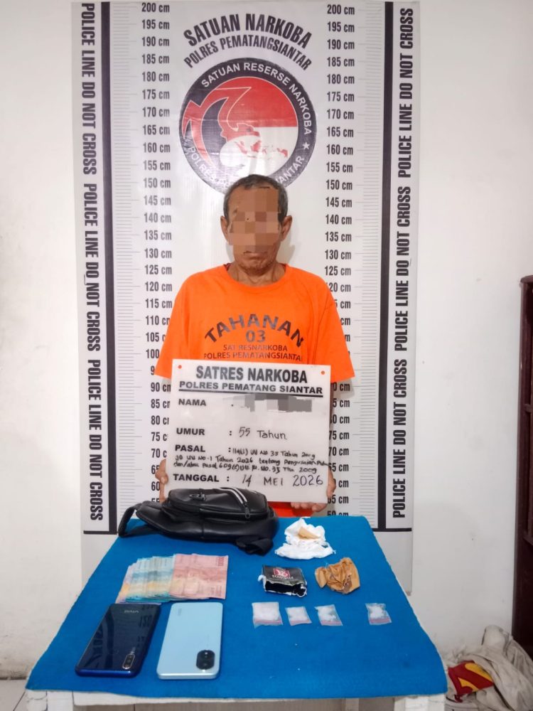 Polres Pematangsiantar Bekuk Pria Pembawa 8,05 Gram Sabu di Simpang Karang Sari