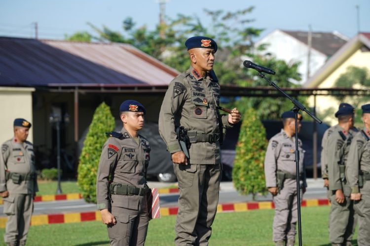 Brimob Sumut Perkuat Kesiapsiagaan Personel Lewat Latihan Wanteror Semester I 2026