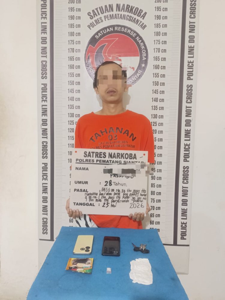 Duduk di Atas Motor Tengah Malam, Dua Warga Simalungun Ditangkap Polisi Bersama Sabu