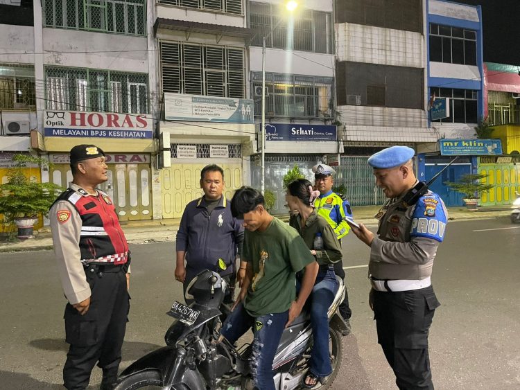 Polres Pematangsiantar Gelar KRYD Malam Hari, Balap Liar dan Knalpot Brong Jadi Sasaran