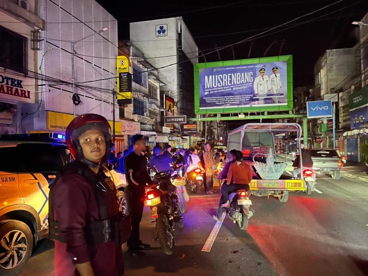 Patroli Hingga Subuh, Polres Pematangsiantar Tindak Knalpot Brong dan Jaga Kota Tetap Kondusif