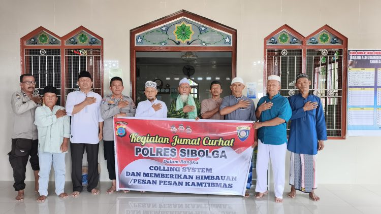 Jumat Curhat di Masjid Al Mujahidin, Polres Sibolga Perkuat Kedekatan dengan Warga