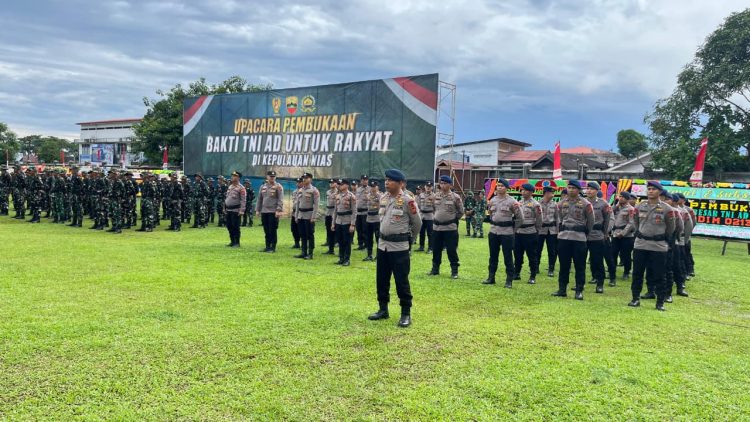 angun Nias Bersama, TNI–Polri Tunjukkan Soliditas Lewat Karya Bakti