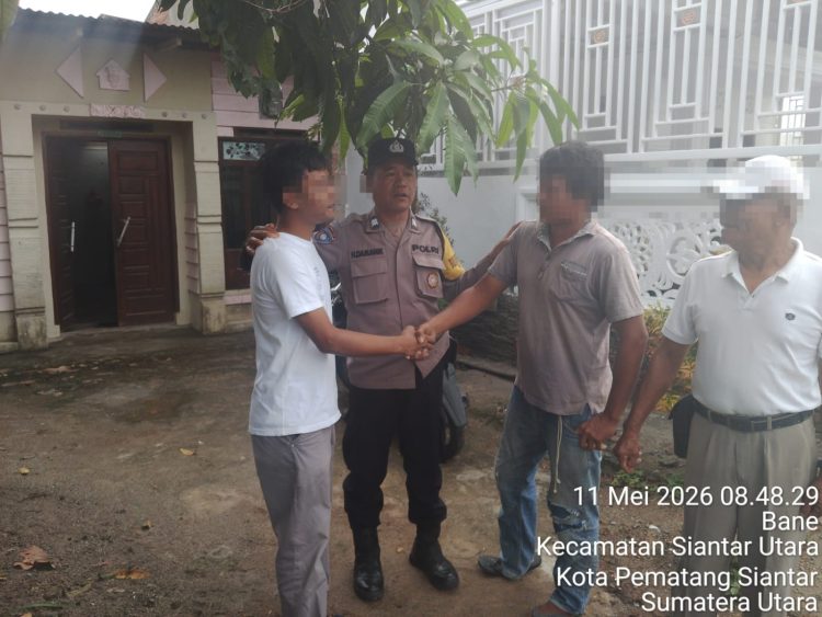 Respon Cepat Polsek Siantar Utara Redam Dugaan Pengancaman Lewat Mediasi Damai