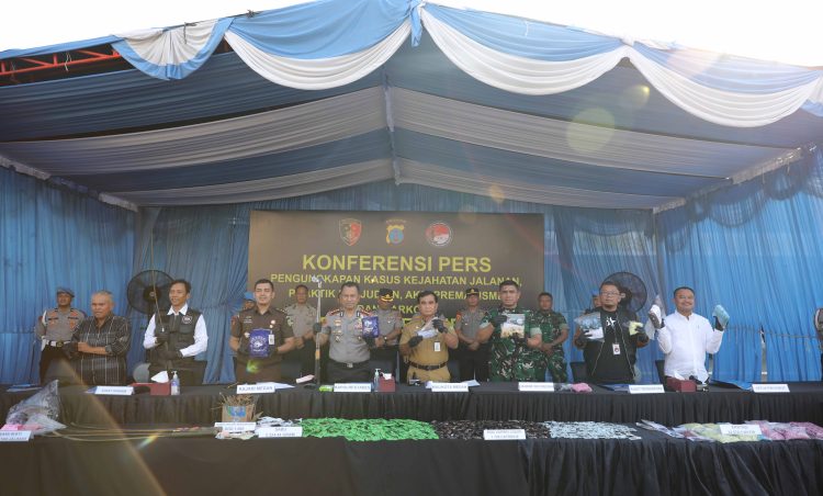 Tak Ada Ampun! Polrestabes Medan Ringkus 290 Tersangka dari 250 Kasus Kejahatan Jalanan,Perjudian dan Narkoba