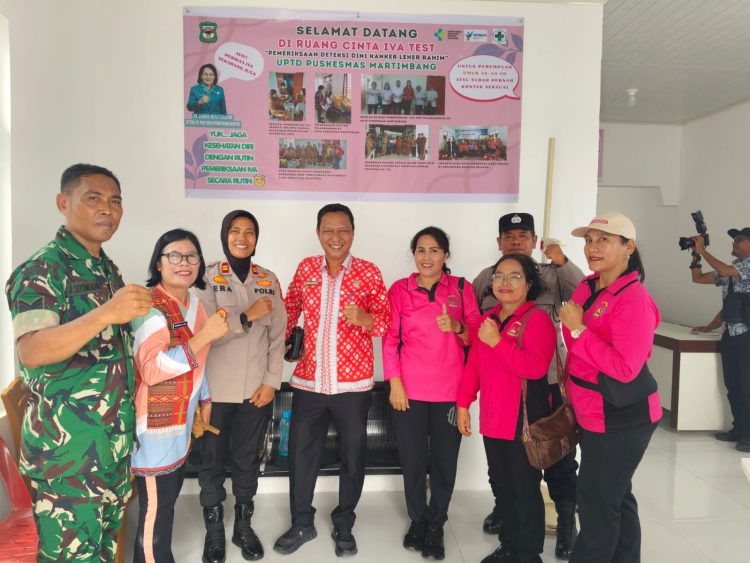 Kapolsek Siantar Selatan Dukung Gerakan Hidup Sehat Melalui Senam Bersama dan IVA Test Massal