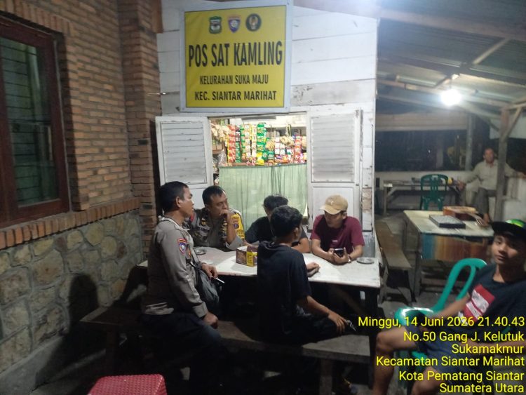 Lewat Program SALING, Bhabinkamtibmas Polsek Siantar Marihat Perkuat Pos Kamling dan Ajak Warga Aktif Jaga Keamanan Lingkungan
