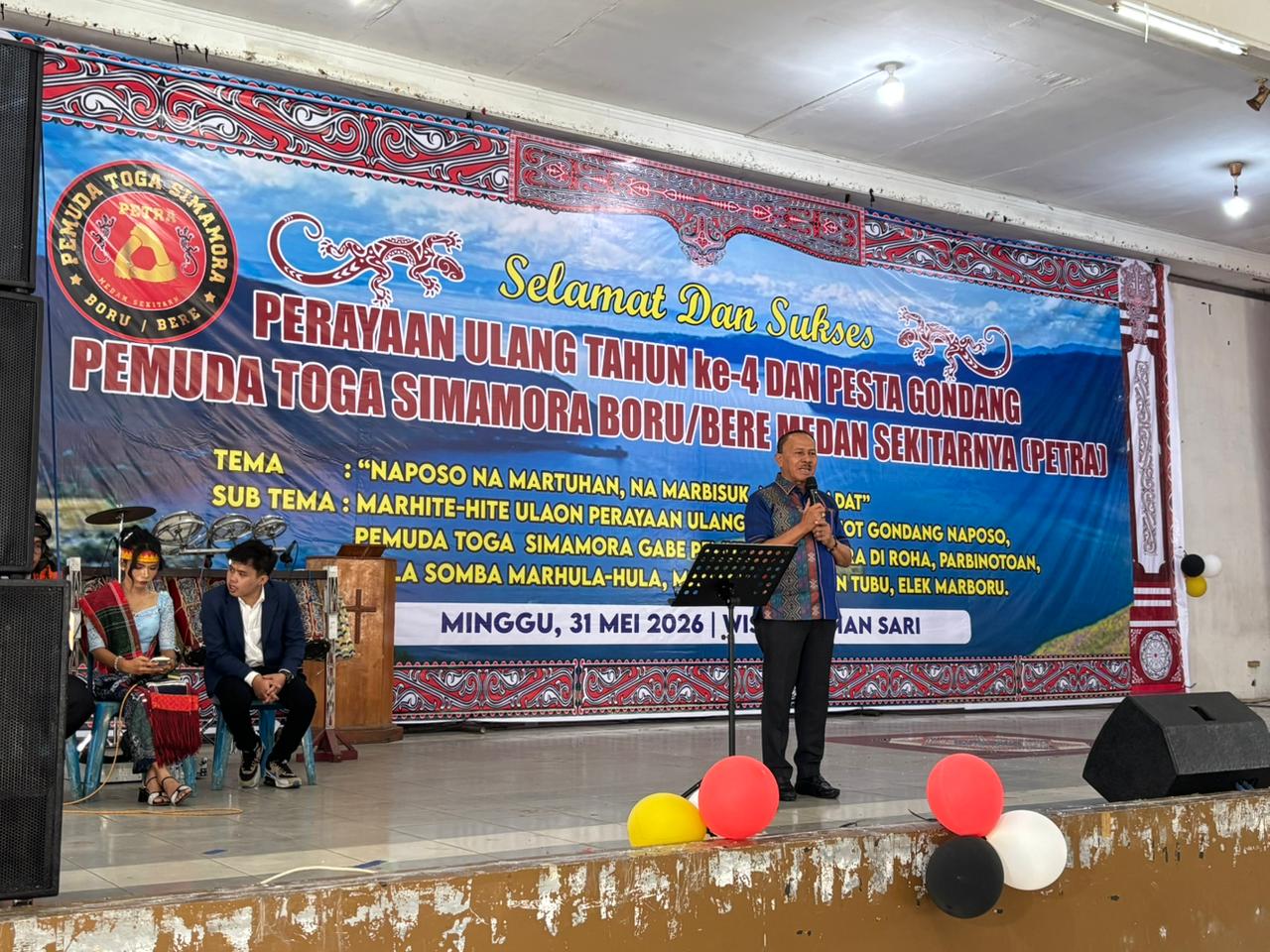 Maruli Siahaan Hadiri HUT Ke-4 PETRA Medan, Tekankan Pentingnya Menjaga Keberagaman dan Budaya