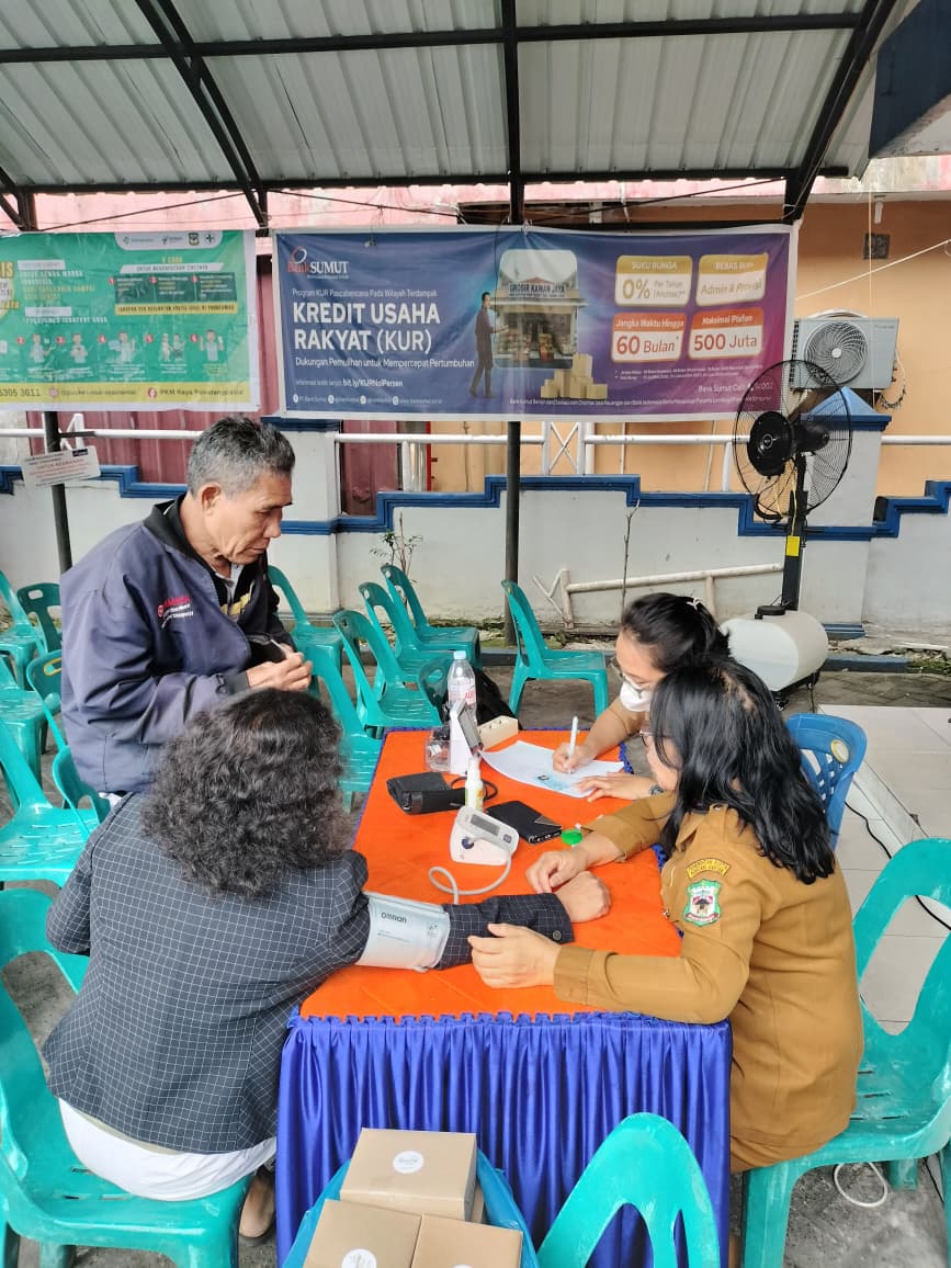 Bank Sumut Pematangsiantar Hadirkan Pojok Kesehatan Gratis untuk Nasabah Pensiunan