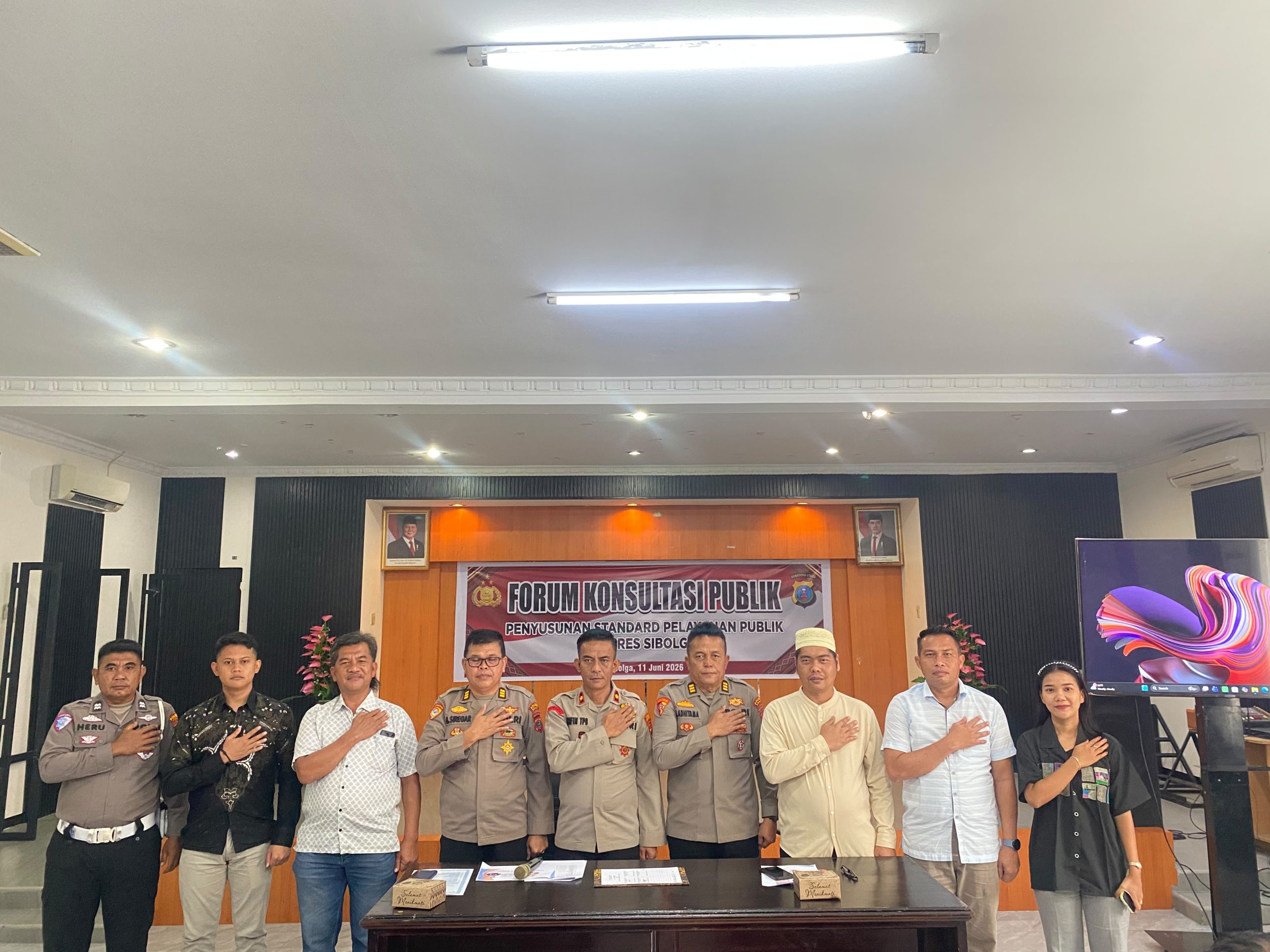 Polres Sibolga Perkuat Kepercayaan Publik Melalui Forum Konsultasi Pelayanan