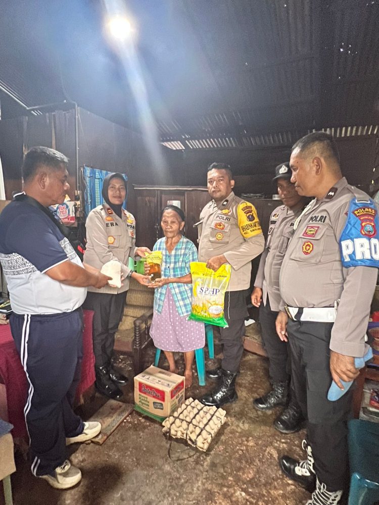 Sambut Hari Bhayangkara ke-80, Kapolsek Siantar Selatan Ulurkan Kepedulian untuk Lansia yang Hidup Sebatang Kara