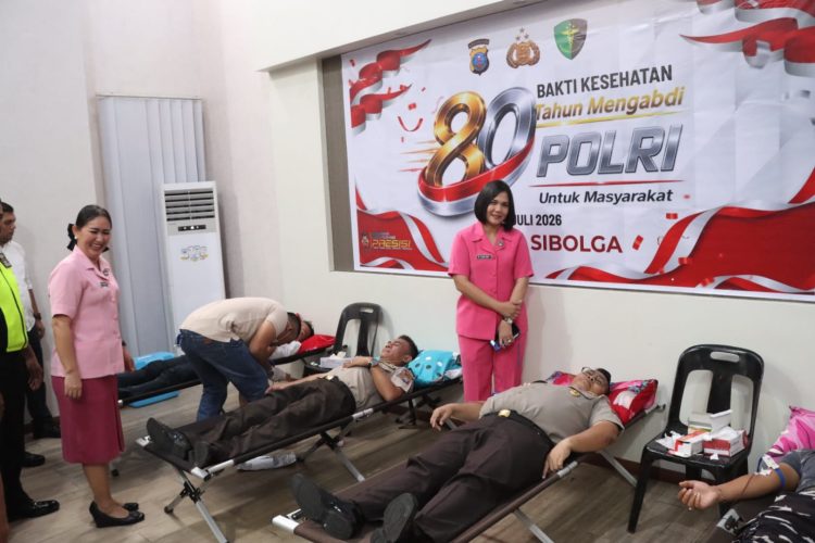 Donor Darah Hari Bhayangkara, Polres Sibolga Tebar Kepedulian dan Perkuat Semangat Kemanusiaan