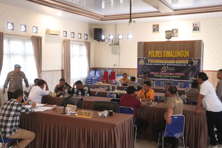 Adu Strategi di Papan Catur, Polres Simalungun Perkuat Soliditas Personel Menuju Bhayangkara ke-80