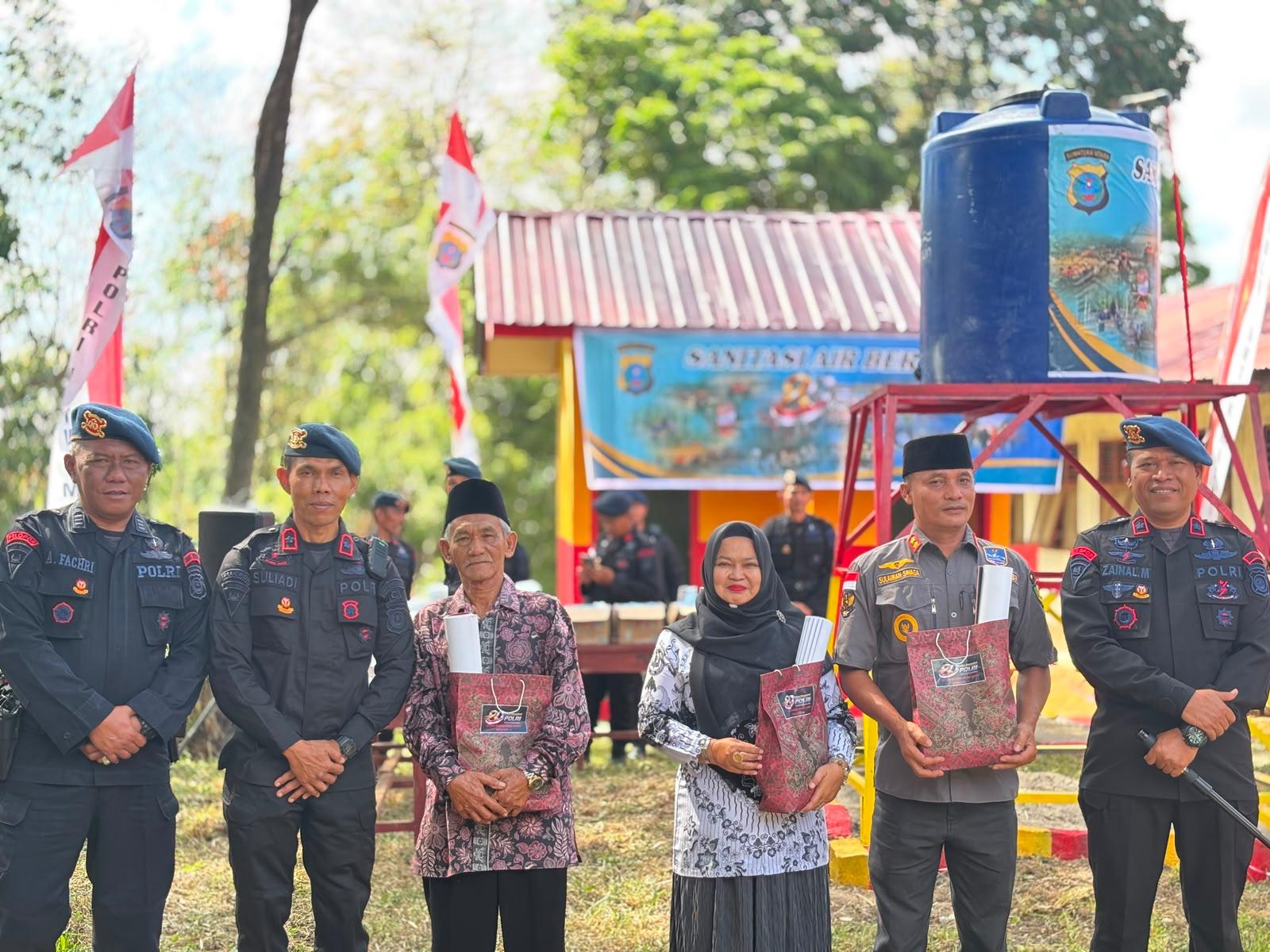 HUT Bhayangkara ke-80, Brimob Sumut Hadirkan Air Bersih untuk Masa Depan Anak-anak Tapanuli Selatan