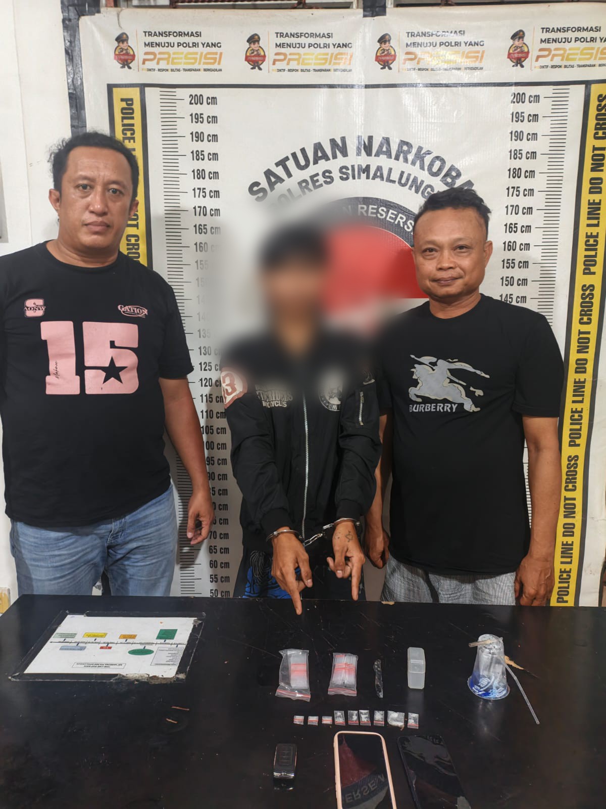 Digerebek di Tepi Sungai Bukit Maraja, Remaja Diduga Pengedar Sabu Dibekuk Polsek Gunung Malela