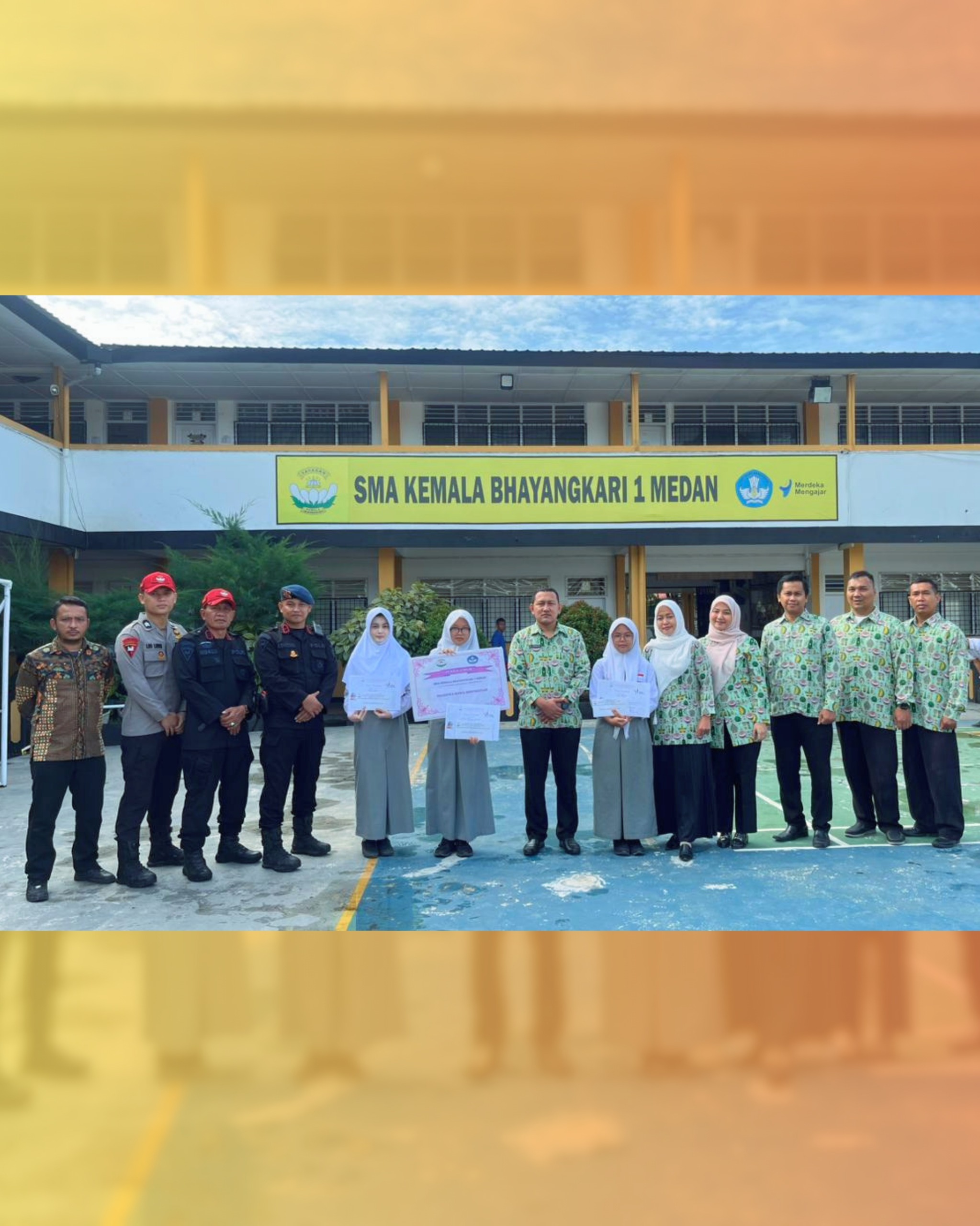 Brimob Sumut Tanamkan Karakter, Disiplin, dan Mental Tangguh bagi Siswa SMA Kemala Bhayangkari 1 Medan