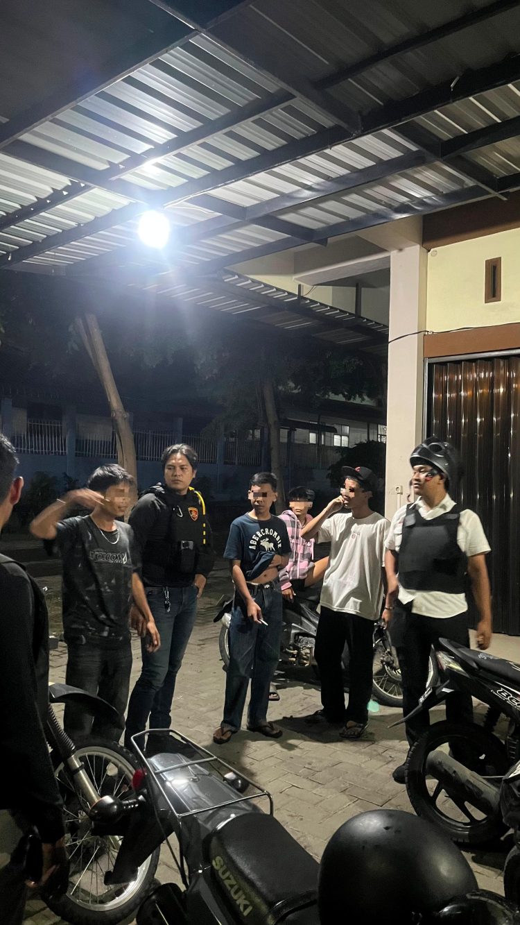 Patroli Malam Minggu, Timsus Dayok Mirah Polres Pematangsiantar Amankan 7 Motor Knalpot Brong