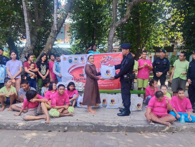 Minggu Kasih HUT Polri ke-80, Gegana Brimob Sumut Tebar Kepedulian dan Semangat untuk Anak Berkebutuhan Khusus