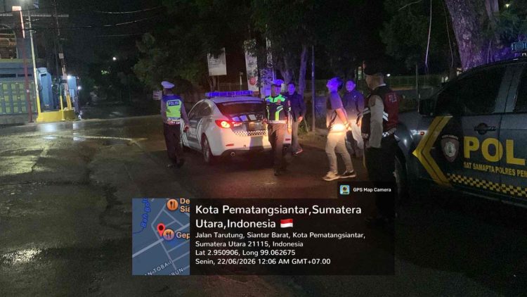 Blue Light Patrol Menyala di Tengah Malam, Polres Pematangsiantar Persempit Ruang Balap Liar dan Gangguan Kamtibmas