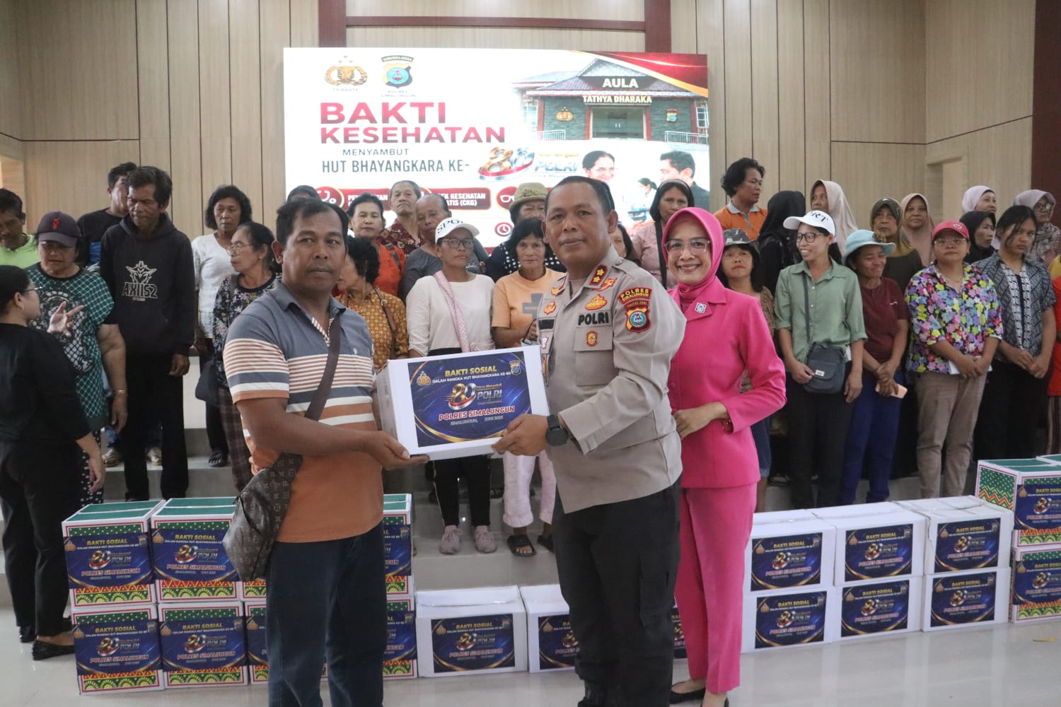 Polres Simalungun Tebar Kepedulian, 200 Warga Rasakan Manfaat Bakti Kesehatan dan Sosial HUT Bhayangkara ke-80