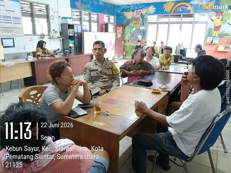Sentuhan Humanis Bhabinkamtibmas, Perkelahian Warga di Siantar Timur Berakhir Damai