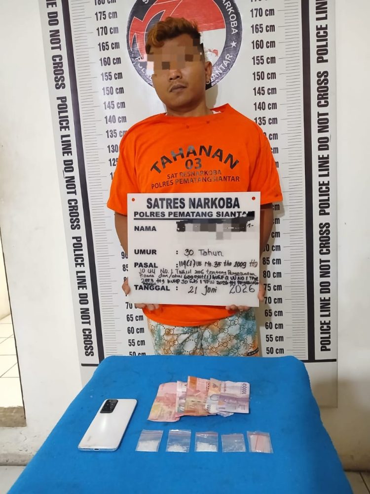 Digerebek di Kamar Hotel, Pria di Pematangsiantar Terciduk Simpan Sabu 4,43 Gram