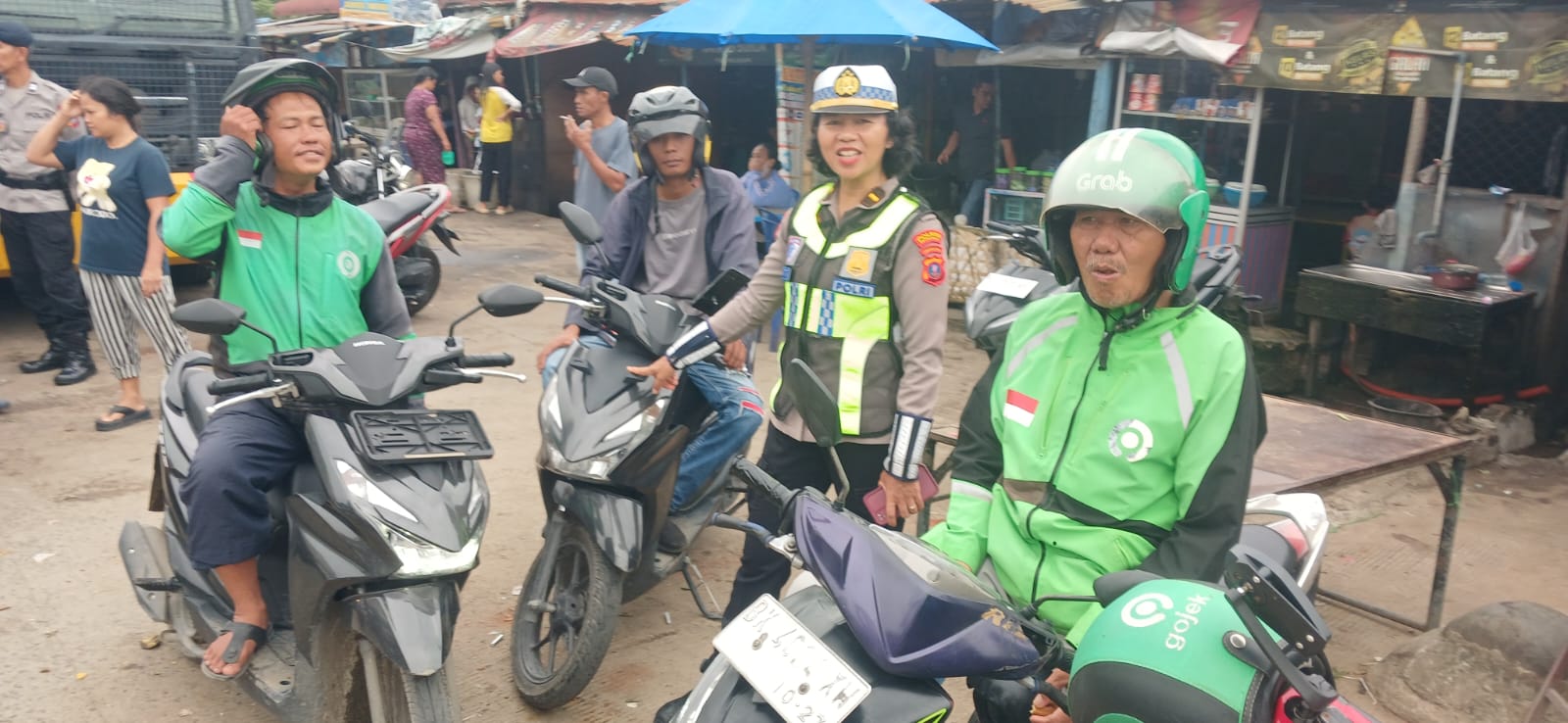 Sat Lantas Pematangsiantar Ajak Pengendara Gojek Jadi Pelopor Keselamatan dan Mitra Polri di Jalan Raya
