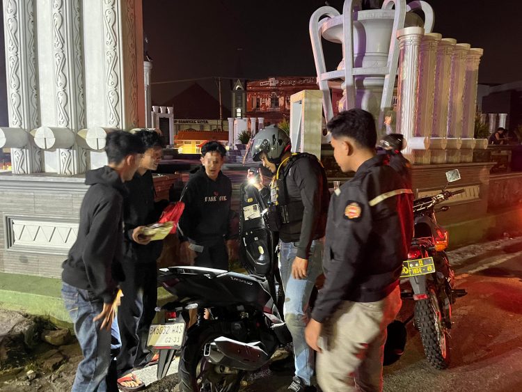 Timsus Dayok Mirah Polres Pematangsiantar Sisir Kota Tengah Malam, Balap Liar hingga Tawuran Jadi Target Operasi