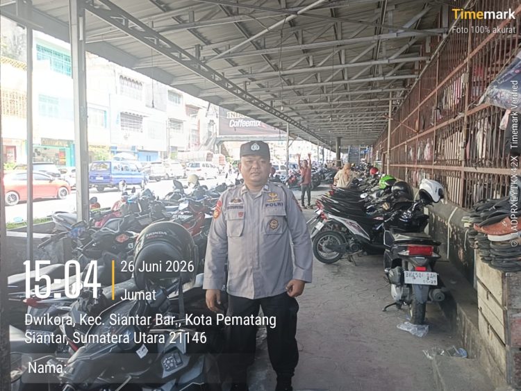 IPTU Raja Kaya Haloho Perintahkan Patroli Jalan Kaki di Pasar Horas, Polisi Cegah Aksi Copet dan 3C