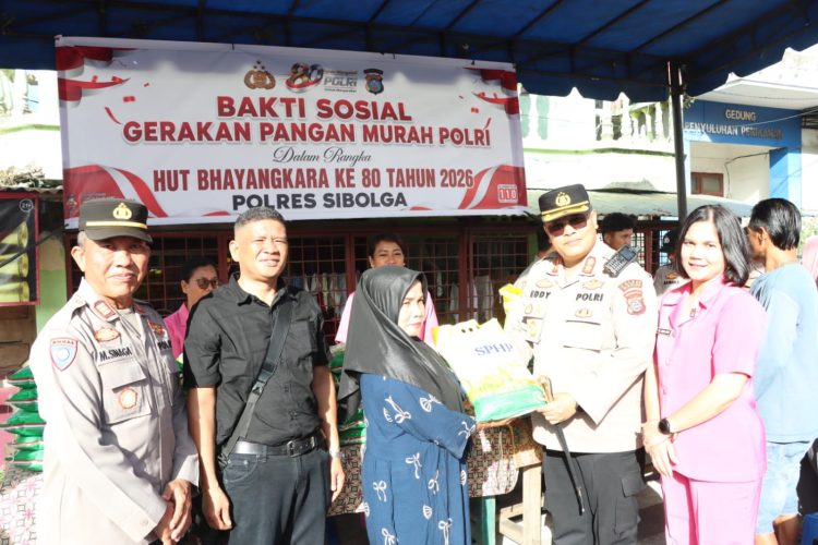 Kapolres Sibolga AKBP Eddy Inganta Turun Langsung Gelar Gerakan Pangan Murah, Warga Serbu Beras dan Minyakita Murah