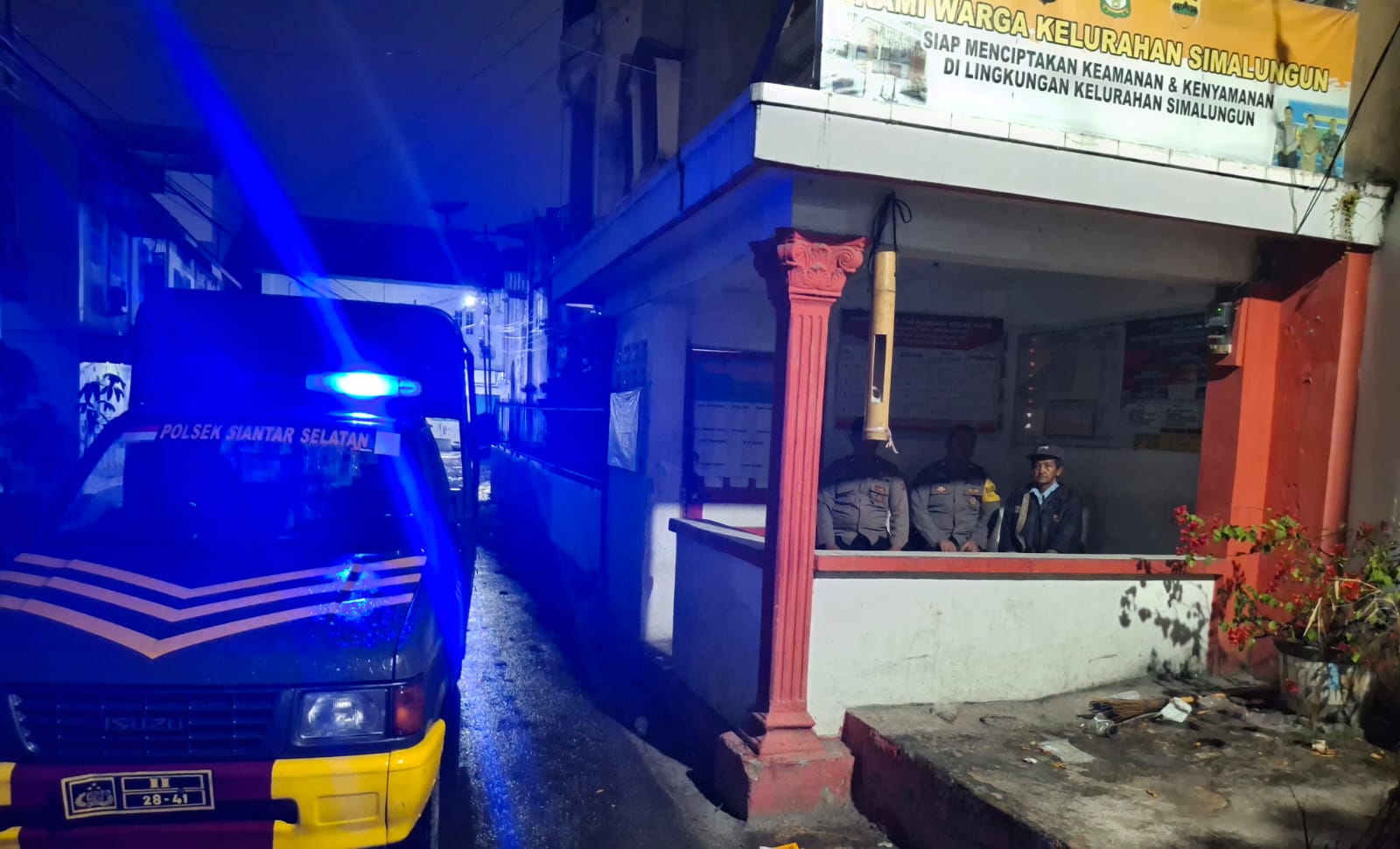 Polsek Siantar Selatan Perkuat Pos Kamling, Warga Diajak Bersinergi Jaga Kamtibmas