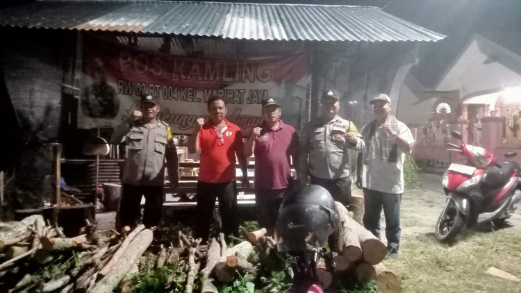 Polsek Siantar Marihat Perkuat Pos Kamling, Warga Diajak Aktif Jaga Lingkungan dari Ancaman Kejahatan