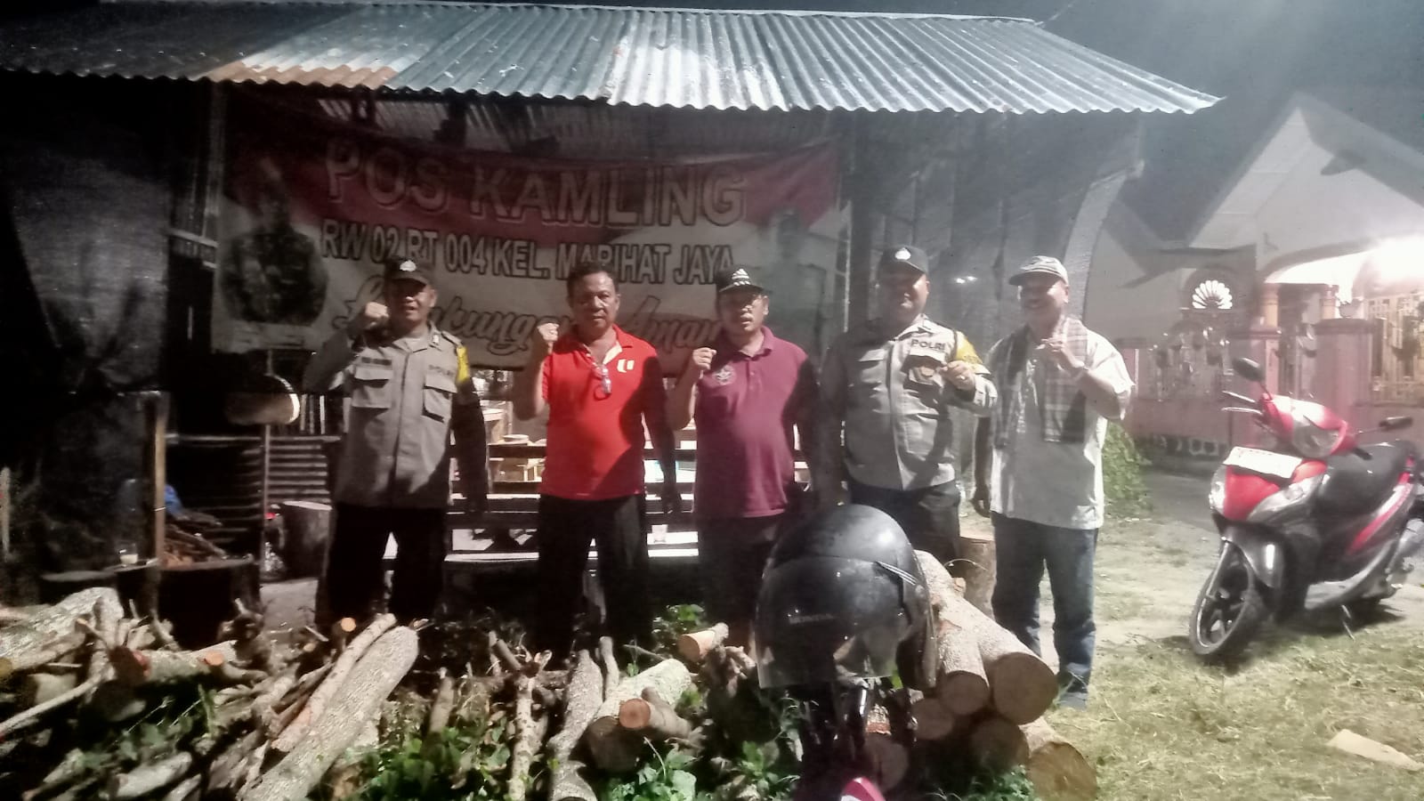Polsek Siantar Marihat Perkuat Pos Kamling, Warga Diajak Aktif Jaga Lingkungan dari Ancaman Kejahatan
