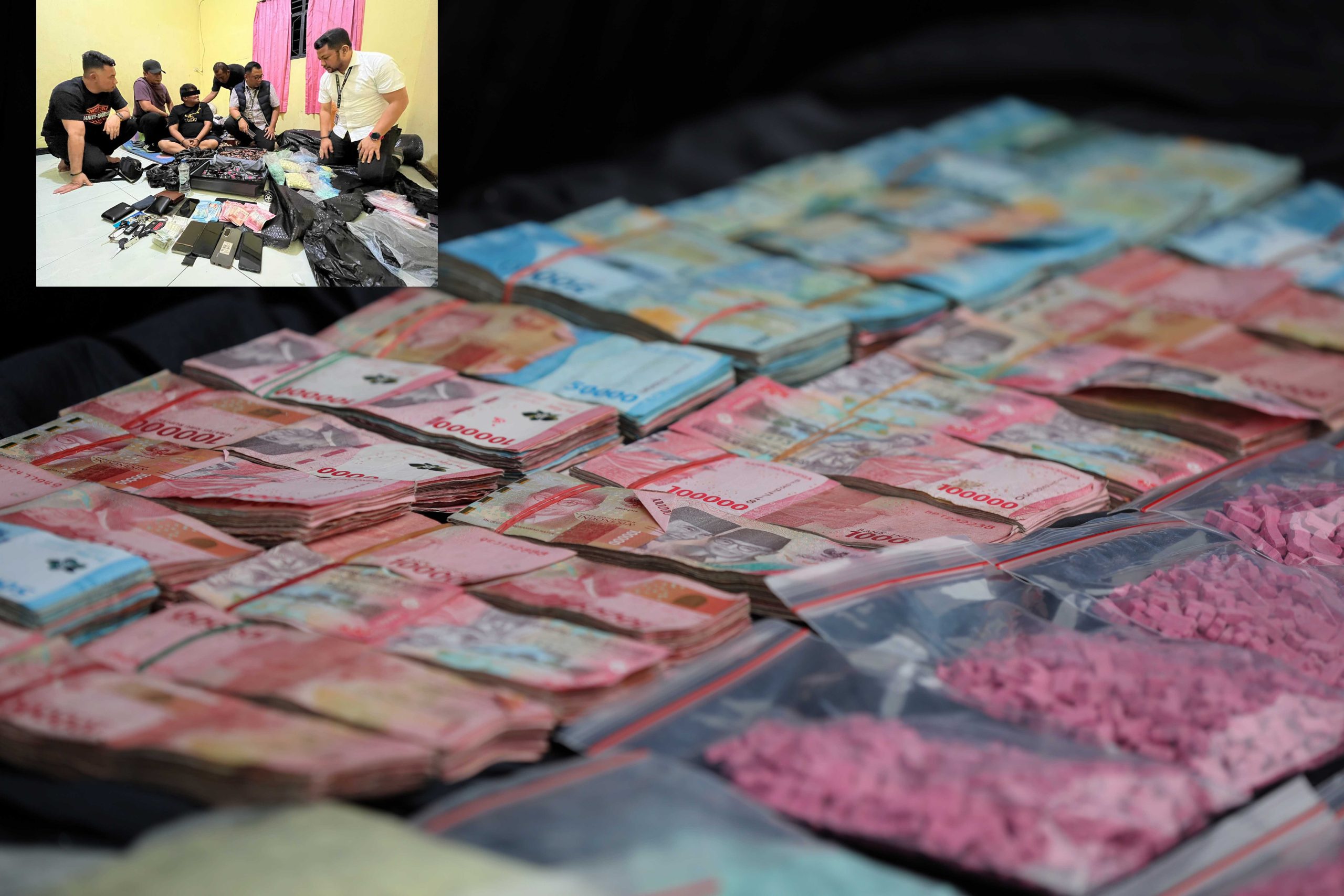 Bandar Narkoba Residivis Ditangkap, Polrestabes Medan Sita 10.447 Butir Ekstasi, 828 Vape Narkotika dan Rp246 Juta