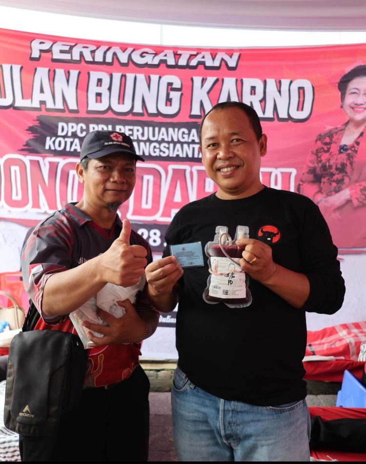 Peringati Bulan Bung Karno, Timbul Marganda Lingga Lanjutkan Gerakan Kemanusiaan Lewat Donor Darah dan Bakti Sosial