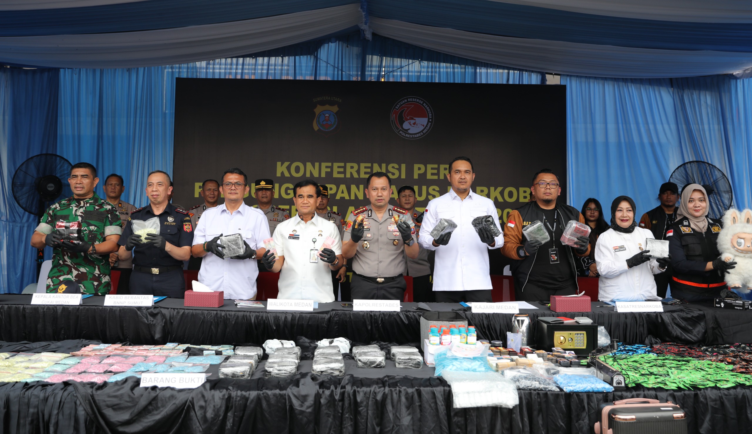 Vape Narkotika Labubu hingga 231 Kg Sabu, Ini Hasil Pengungkapan Besar Polrestabes Medan