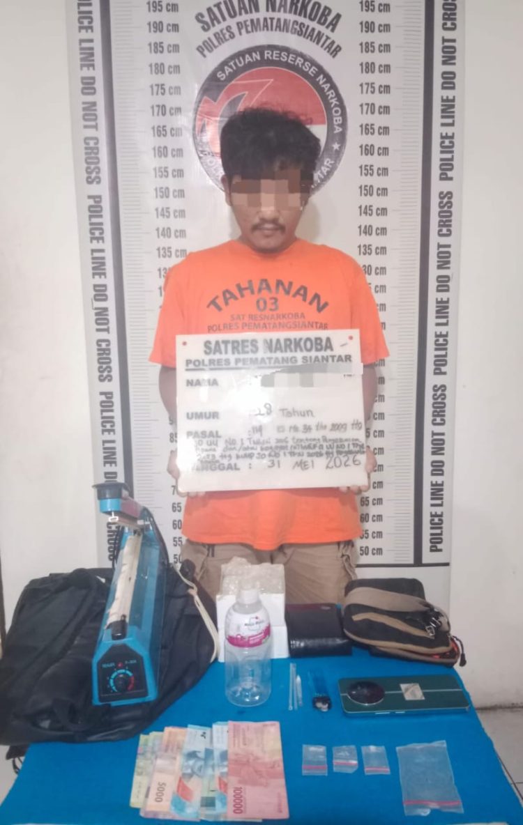 Simpan Sabu di Dalam Celana, Pria di Siantar Utara Diringkus Tim Gabungan Polres Pematangsiantar